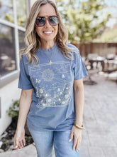 Sunny Floral Butterfly Tee - Blue