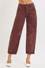 Maple High Rise Cuffed Barrel Denim Jeans
