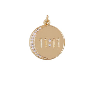 XL Gold 11:11 Coin Charm Bar