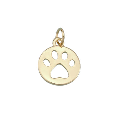 Paw Coin Charm Bar - Gold