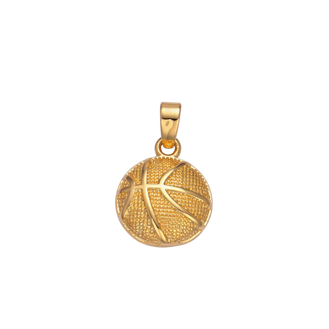 Basketball Charm Bar - Gold