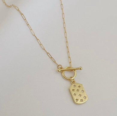 Mira Toggle Pendant Necklace