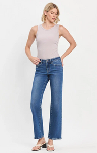 Adeline Mid Rise Straight Jean