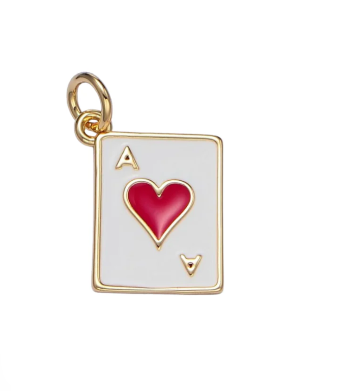 Ace Heart Card Charm Bar