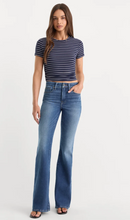 GOOD AMERICAN Soft Tech Good Legs Flare Jeans - Indigo1233
