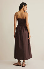 Z SUPPLY Cornelia Poplin Maxi Dress - Chocolate Cherry