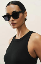 Z SUPPLY High Tide Polished Black Grey Polarized Sunglasses