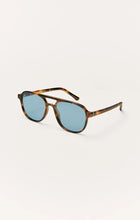 Z SUPPLY Tourist Tortoise Blue Lens Polarized Sunglasses