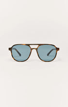Z SUPPLY Tourist Tortoise Blue Lens Polarized Sunglasses