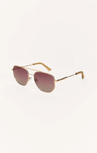 Z SUPPLY Highway Rose Gold Polarized Sunglasses