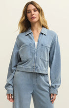 Z SUPPLY Heritage Knit Denim Jacket - Ocean Air Indigo