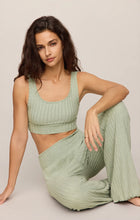 Z SUPPLY Zoe Rib Tank Bra - Aqua Cloud