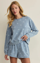 Z SUPPLY Written Stars Denim Sweatshirt - Ocean Air Indigo