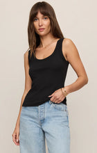 Z SUPPLY Larkin Whipstitch Tank - Black
