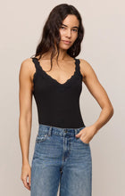Z SUPPLY Eve Lace Tank - Black