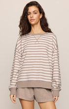 Z SUPPLY Everyday French Terry Striped Crew - Heather Ash