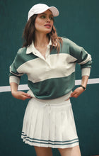 Z SUPPLY Study Break Polo Sweatshirt - Feather Grey