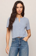 Z SUPPLY Cera Short Sleeve Cardigan - Skyline