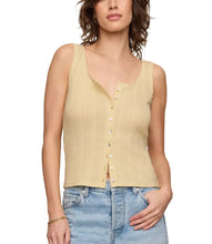 Z SUPPLY Lainey Pointelle Tank - Lemon Chiffon