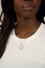 Mini Paperclip Chain Necklace | Threader Charm Bar Necklace - Gold / 14" + 4”