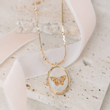 Butterfly Locket Necklace