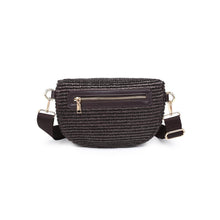 Gizelle - Large Checker Belt Bag: Chocolate