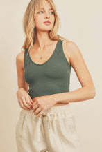 Sunkissed Staple Ribbed Knit Cropped Tank Top - White