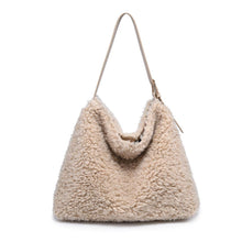 PRE-ORDER Neve Sherpa Tote Handbag - Cream