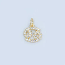 24K Gold Filled Micro Paved CZ Zodiac Sign Charm | A1313 - A1318: Scorpio