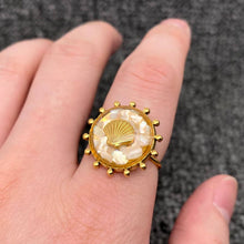 Shattered Shell 18K Gold Plated S.Steel Scallop Ring