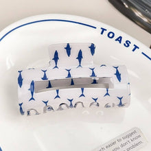 FRESH FISH STYLE RECTANGLE HAIR CLAW CLIPS - Shark