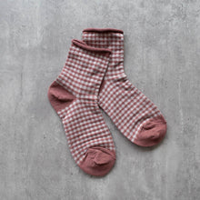 Picnic Mid Crew Socks: Oatmeal Brown