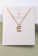 Balloon Bubble Personalized Initial Letter Necklace
