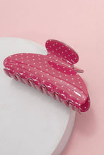 Polka Dot Hair Claw Clip - Black