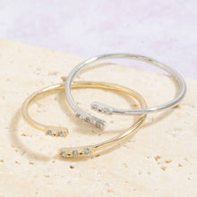 Gold Dipped Open Wrap Cz Ring: Gold