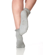 Lucky Honey Ruffle Grippy Sock Grey