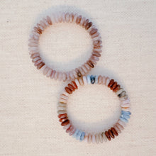 Blush & Earthy Canyon Natural Stone Stretch Bracelet: Natural