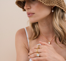 Pearl Drop - Gold Earrings