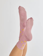 Lucky Honey The Daisy Grippy Sock: Deep Ocean