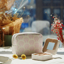 Pink Seashell Print | Cosmetic Pouch - Pink