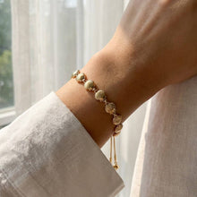 Metallic Sea Shell Link Chain Bracelet - Silver