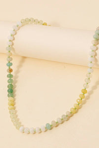 Gradient Stone Beaded Necklace
