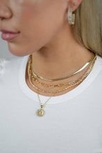 Skinny Herringbone Chain - Gold