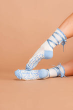 Lace-Up Belle Ruffle Crew Lagree/Pilates Grip Socks *Luxe Collection*