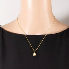 Gold Dipped Vintage Oval Opal Pendant Necklace - Gold