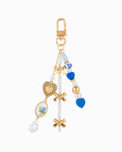 Romantic Ceramic and Bow Charm Bag Charm - Pink