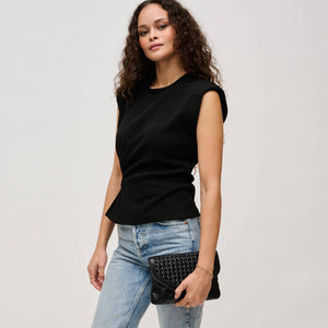 Emma Woven Crossbody - Espresso