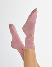 Lucky Honey The Daisy Grippy Sock: Deep Ocean