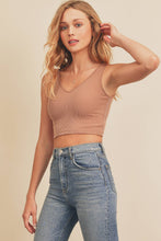 Sunkissed Staple Ribbed Knit Cropped Tank Top - White
