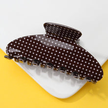 Polka Dot Hair Claw Clip - PINK